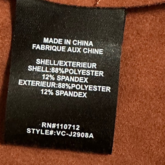 Vigoss Brown Faux Suede Blazer Size Small - Picture 4 of 7